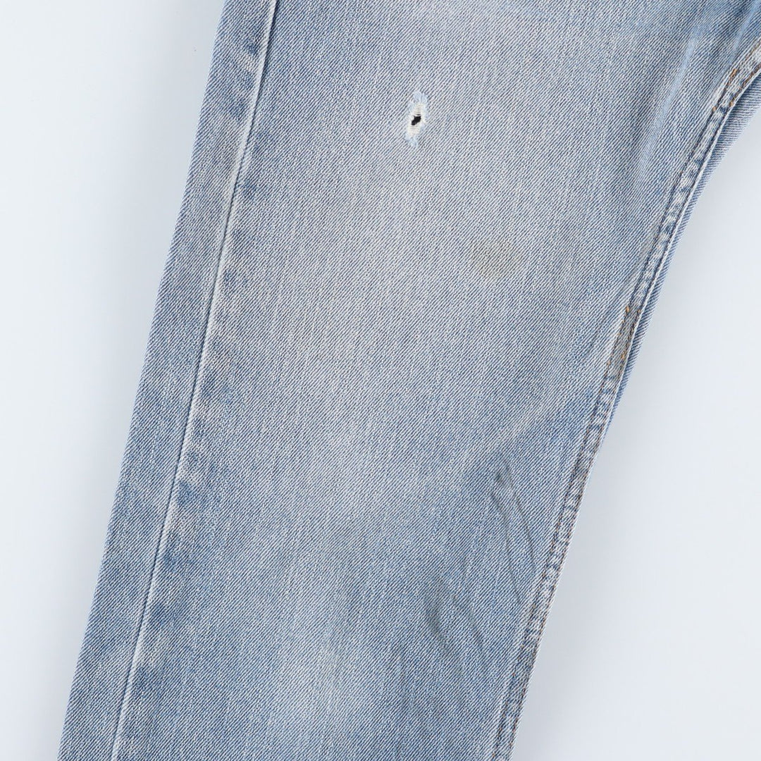 Levi's 505 STRAIGHT FIT tapered denim pants for men, size w34 cotton blue type Vintage Second Hand