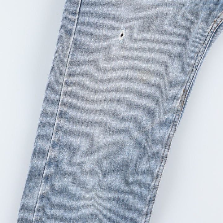 Levi's 505 STRAIGHT FIT tapered denim pants for men, size w34 cotton blue type Vintage Second Hand