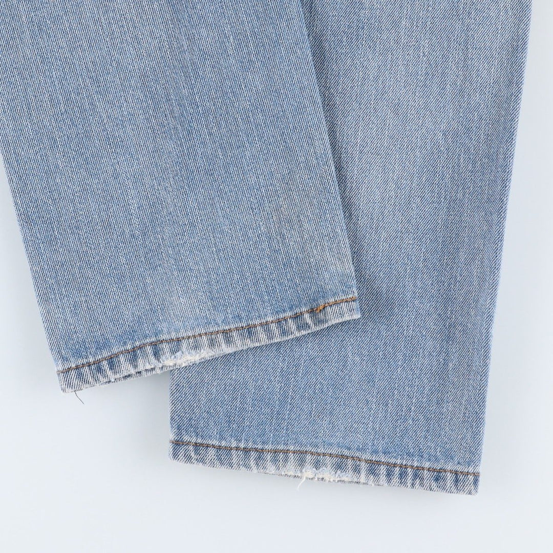 Levi's 505 STRAIGHT FIT tapered denim pants for men, size w34 cotton blue type Vintage Second Hand