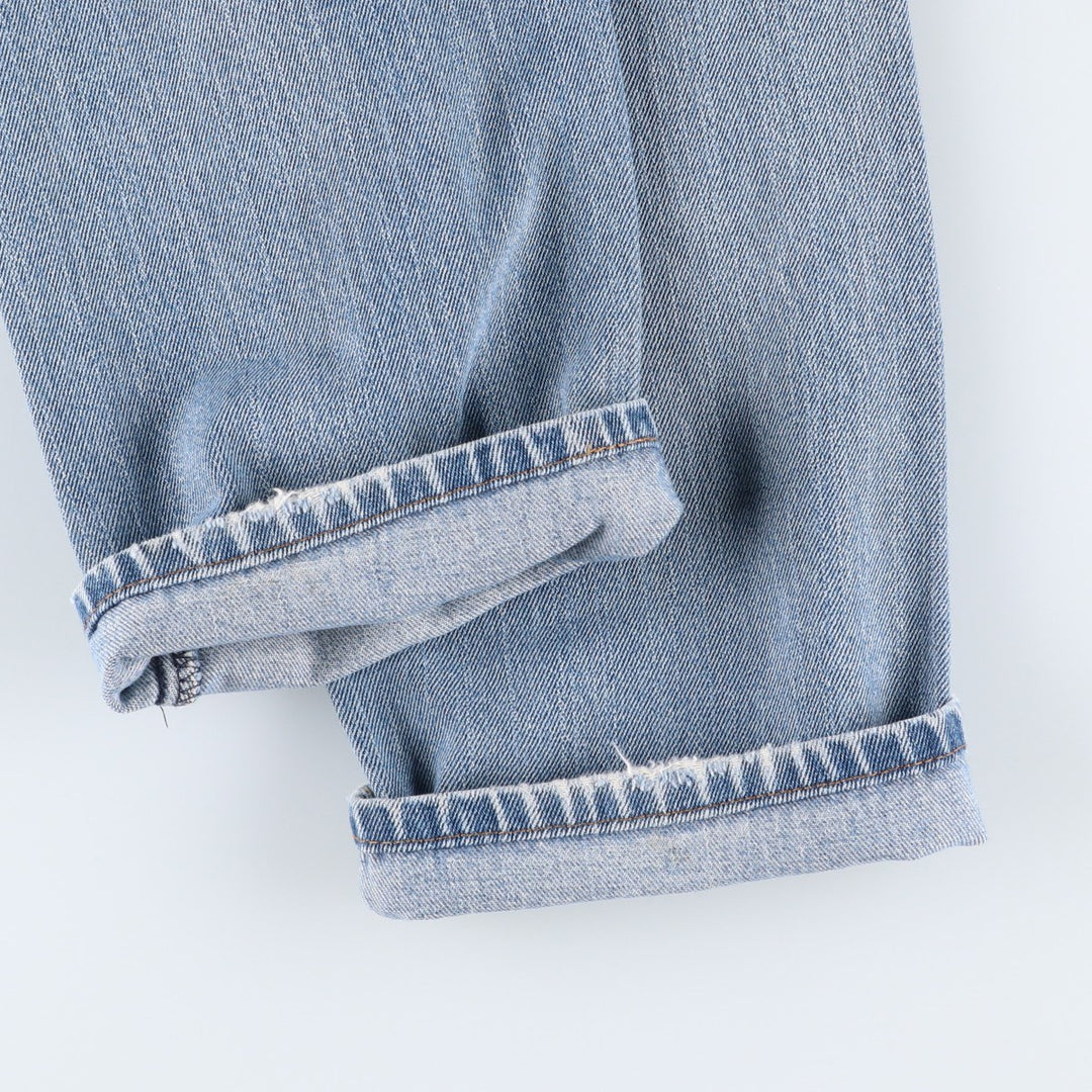 Levi's 505 STRAIGHT FIT tapered denim pants for men, size w34 cotton blue type Vintage Second Hand