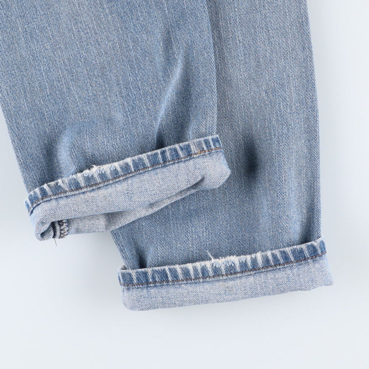 Levi's 505 STRAIGHT FIT tapered denim pants for men, size w34 cotton blue type Vintage Second Hand