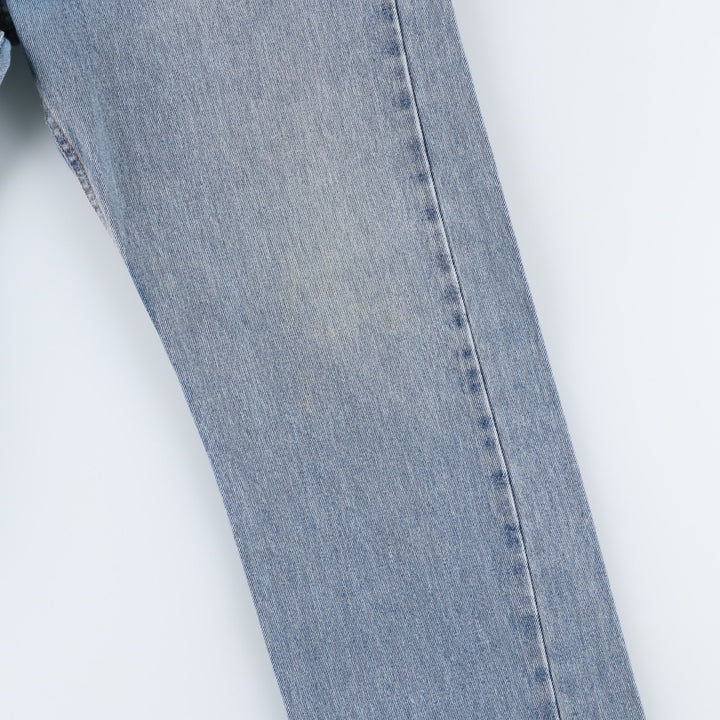 Levi's 505 tapered denim pants for men, size W34 cotton blue type Vintage Second Hand