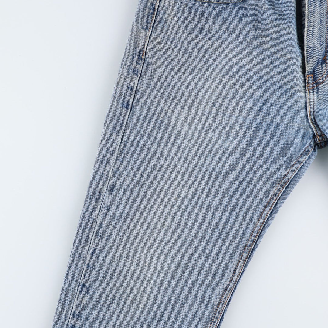 Levi's 505 tapered denim pants for men, size W34 cotton blue type Vintage Second Hand