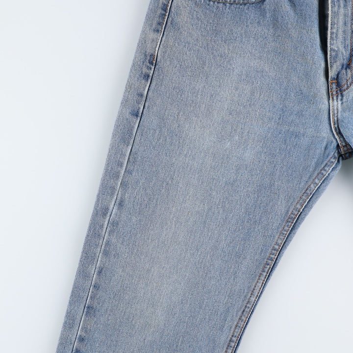 Levi's 505 tapered denim pants for men, size W34 cotton blue type Vintage Second Hand