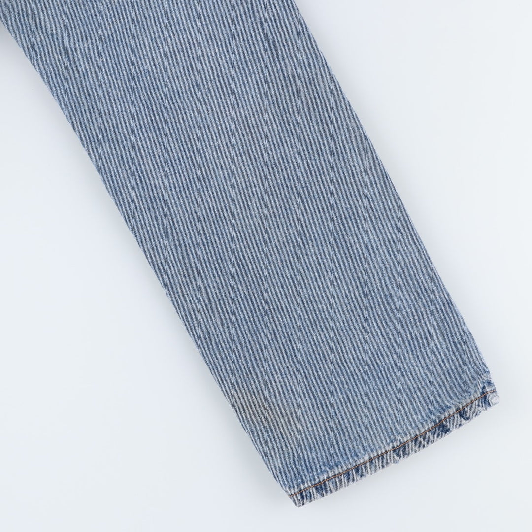 Levi's 505 tapered denim pants for men, size W34 cotton blue type Vintage Second Hand