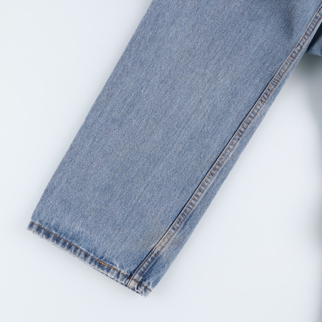 Levi's 505 tapered denim pants for men, size W34 cotton blue type Vintage Second Hand