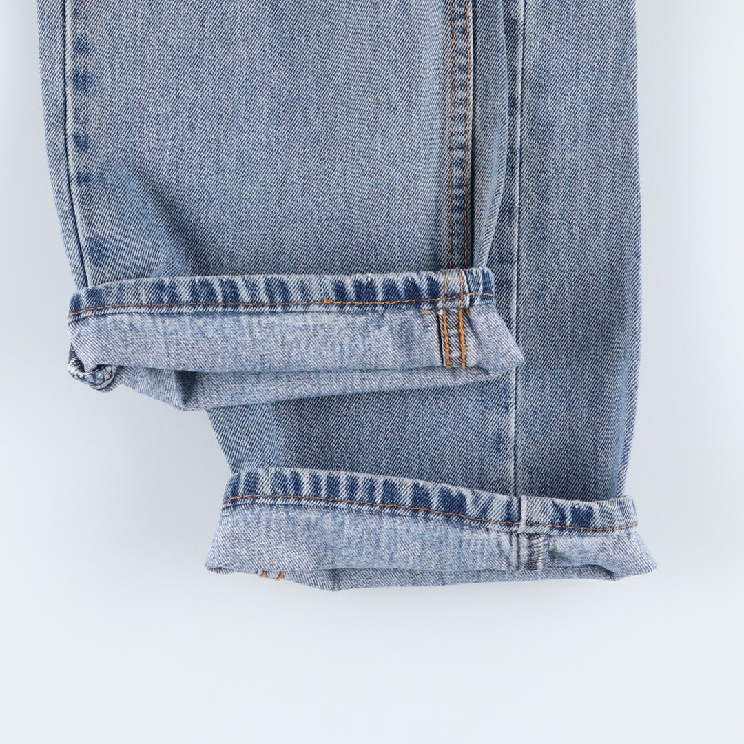 Levi's 505 tapered denim pants for men, size W34 cotton blue type Vintage Second Hand