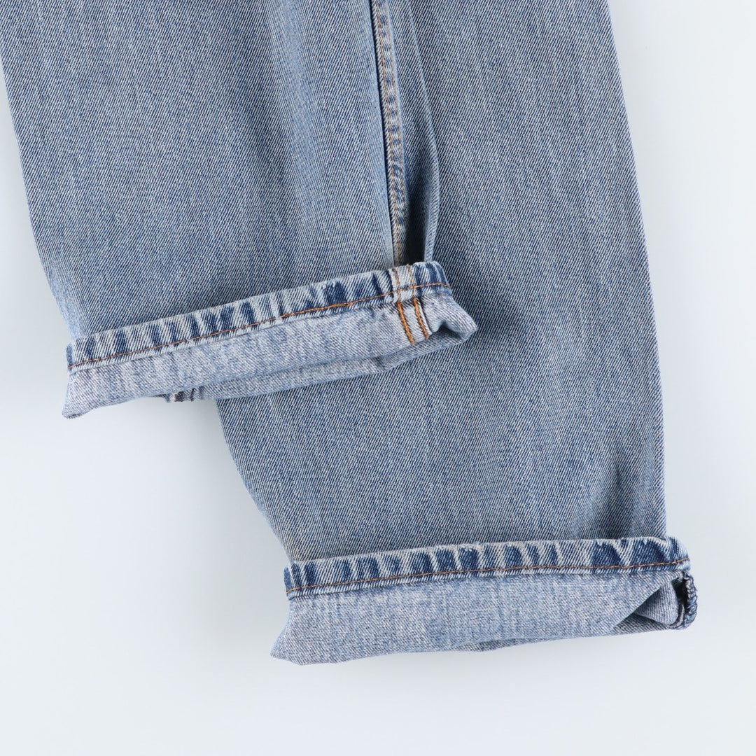 Levi's 505 tapered denim pants for men, size W34 cotton blue type Vintage Second Hand