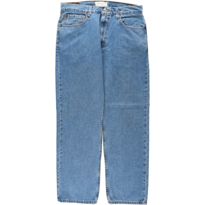 00'S Levi's 505 REGULAR FIT tapered denim pants for men, size w33 cotton blue type Vintage Second Hand