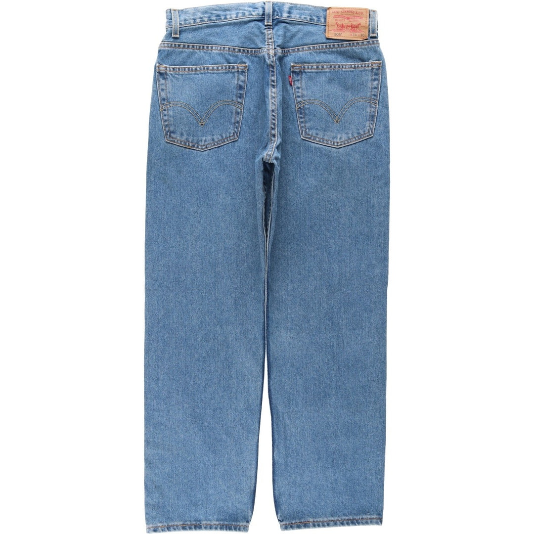 00'S Levi's 505 REGULAR FIT tapered denim pants for men, size w33 cotton blue type Vintage Second Hand