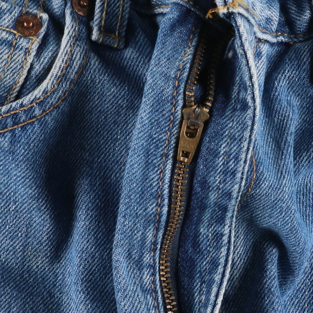 00'S Levi's 505 REGULAR FIT tapered denim pants for men, size w33 cotton blue type Vintage Second Hand