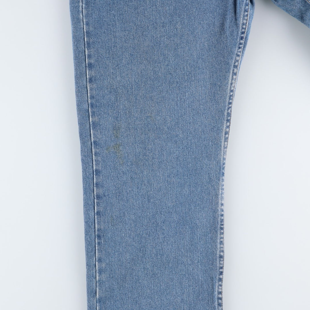 00'S Levi's 505 REGULAR FIT tapered denim pants for men, size w33 cotton blue type Vintage Second Hand