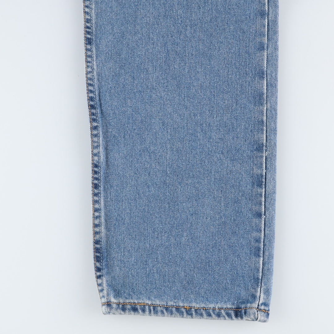 00'S Levi's 505 REGULAR FIT tapered denim pants for men, size w33 cotton blue type Vintage Second Hand