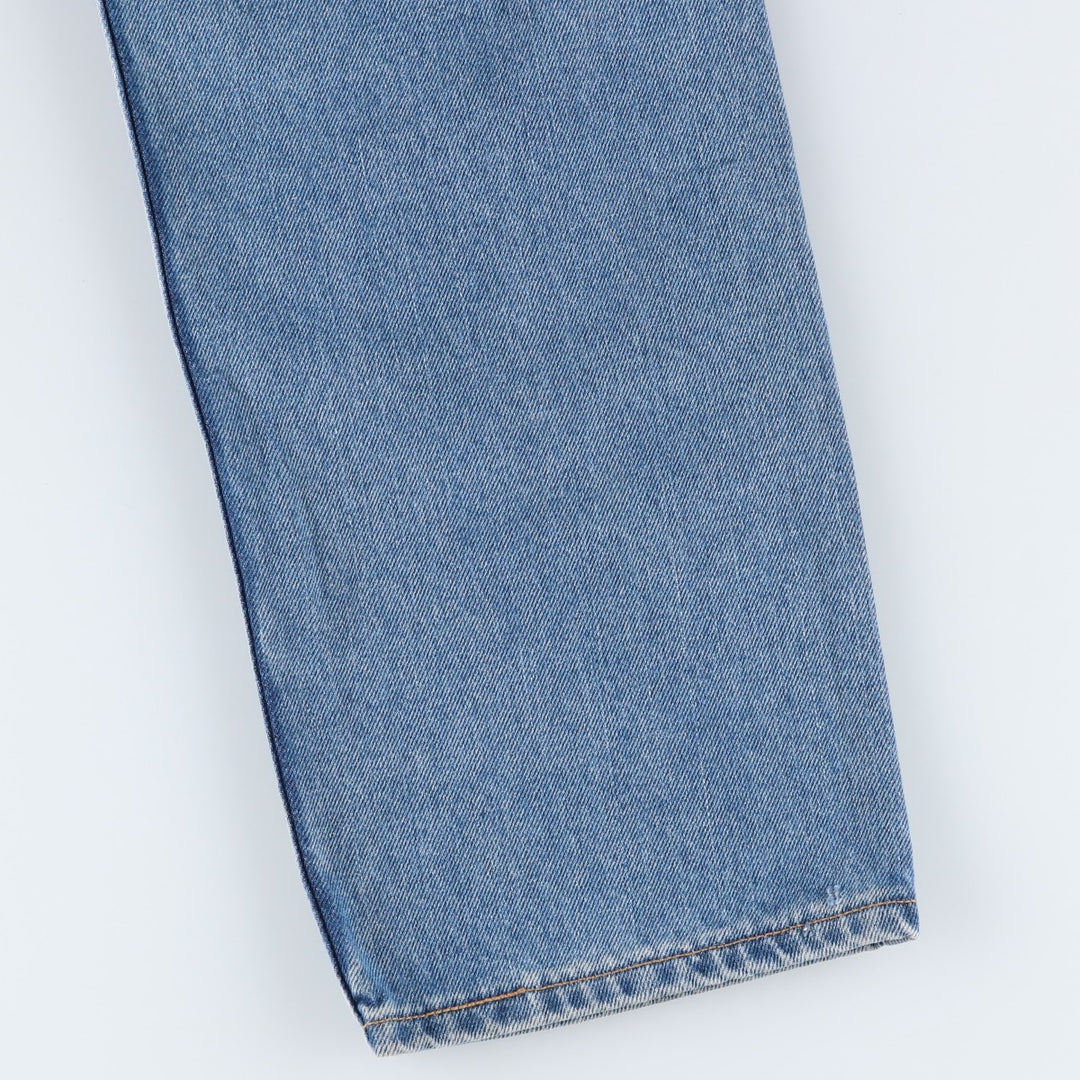 00'S Levi's 505 REGULAR FIT tapered denim pants for men, size w33 cotton blue type Vintage Second Hand