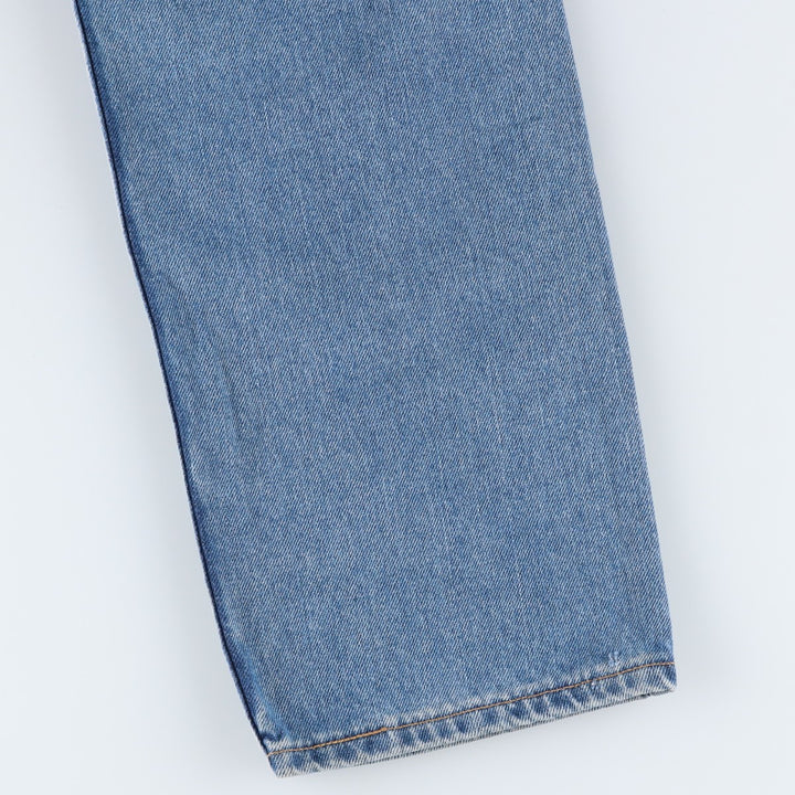 00'S Levi's 505 REGULAR FIT tapered denim pants for men, size w33 cotton blue type Vintage Second Hand