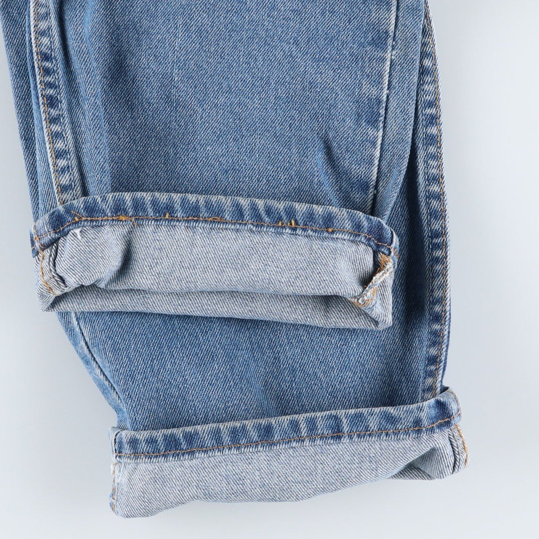 00'S Levi's 505 REGULAR FIT tapered denim pants for men, size w33 cotton blue type Vintage Second Hand