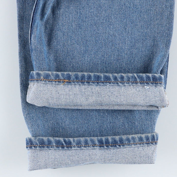 00'S Levi's 505 REGULAR FIT tapered denim pants for men, size w33 cotton blue type Vintage Second Hand