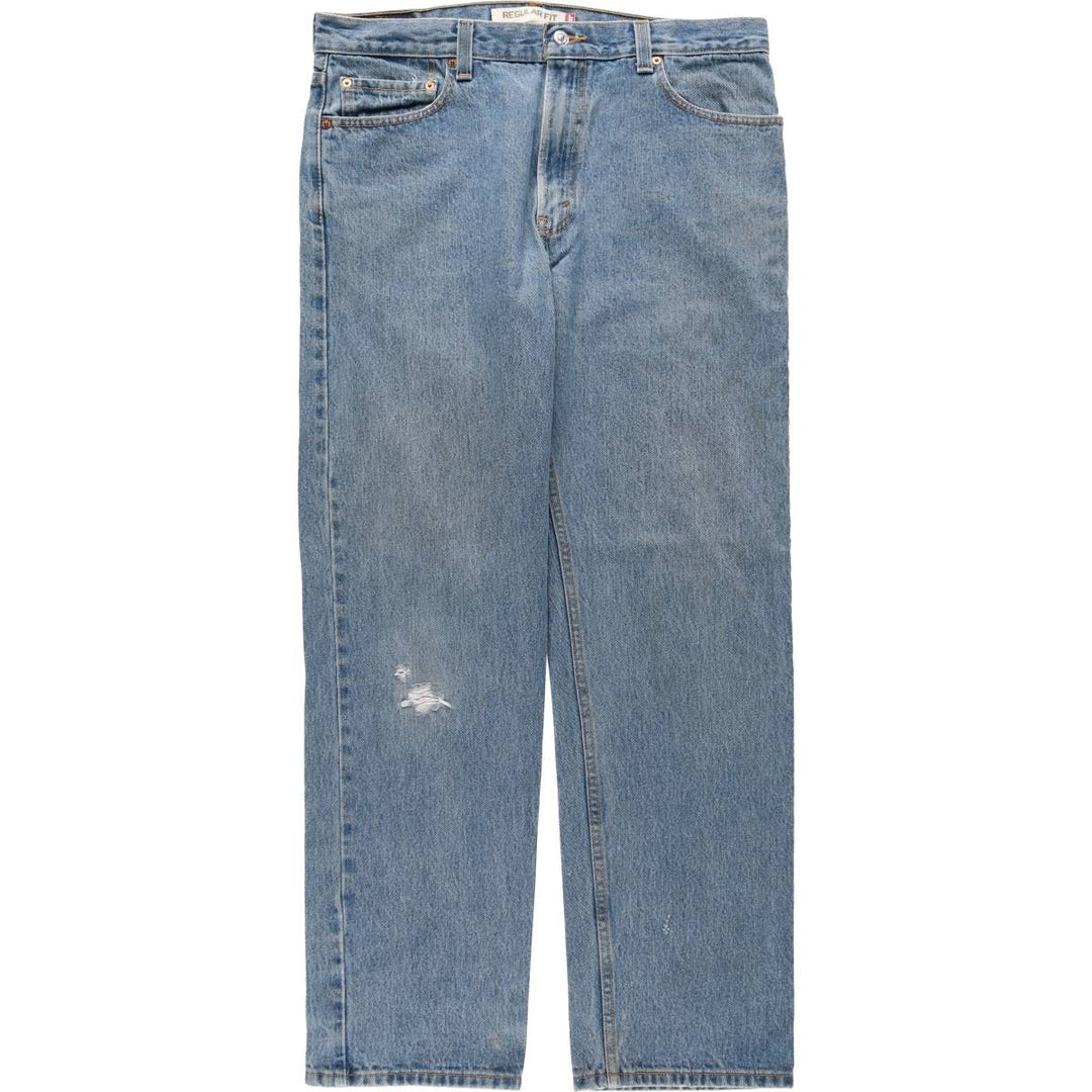 Levi's 505 tapered denim pants for men, size w36 cotton blue type Vintage Second Hand