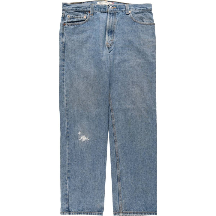 Levi's 505 tapered denim pants for men, size w36 cotton blue type Vintage Second Hand