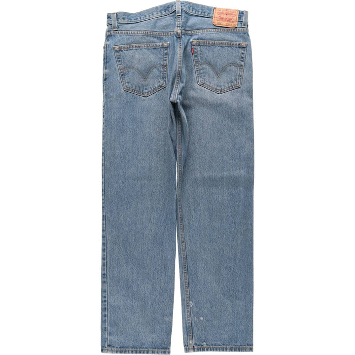 Levi's 505 tapered denim pants for men, size w36 cotton blue type Vintage Second Hand