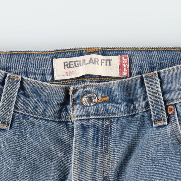 Levi's 505 tapered denim pants for men, size w36 cotton blue type Vintage Second Hand