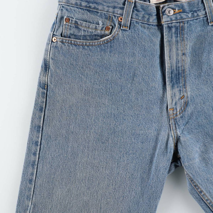Levi's 505 tapered denim pants for men, size w36 cotton blue type Vintage Second Hand