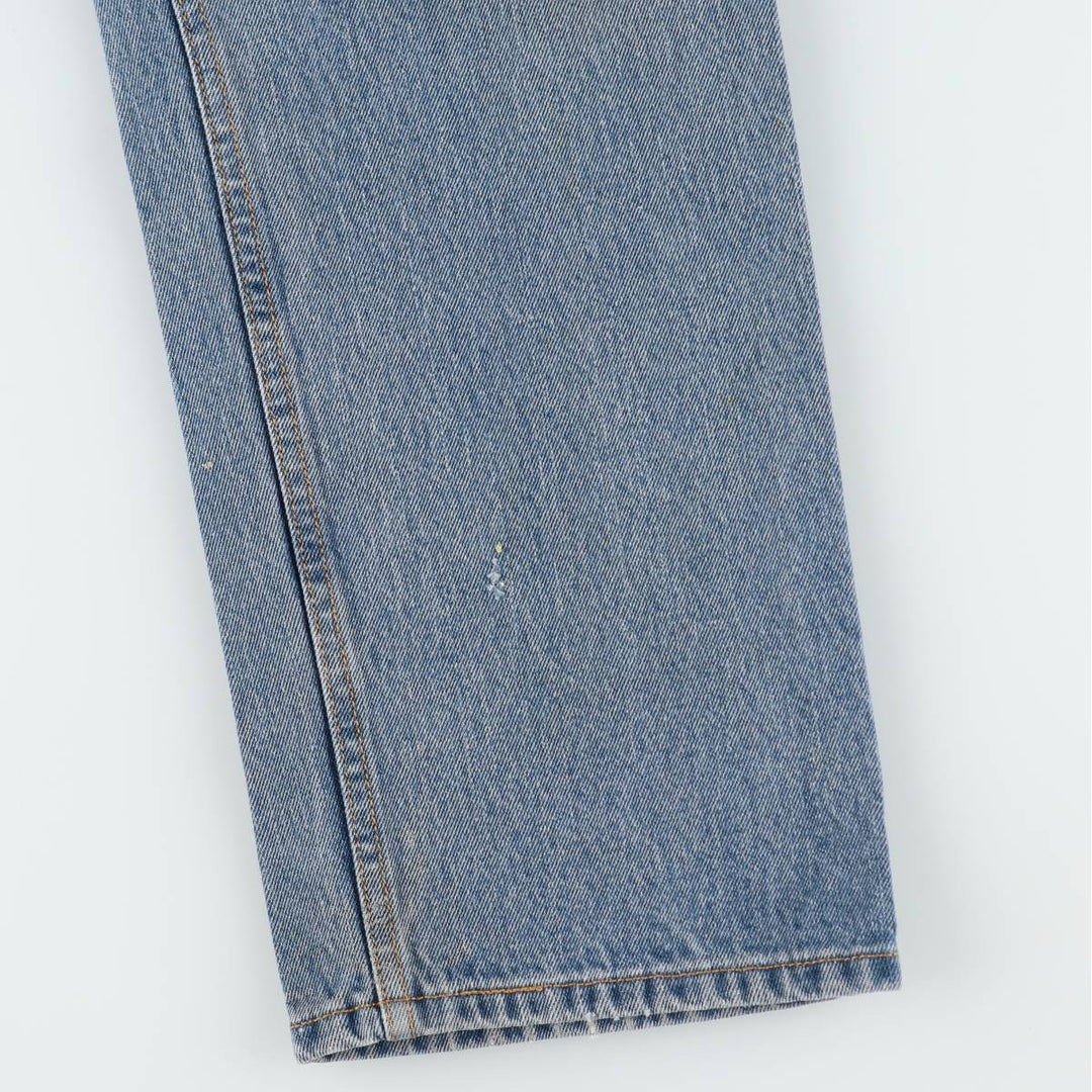Levi's 505 tapered denim pants for men, size w36 cotton blue type Vintage Second Hand