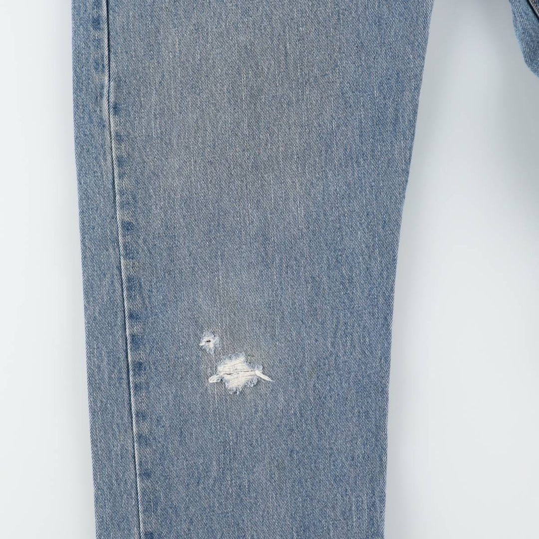 Levi's 505 tapered denim pants for men, size w36 cotton blue type Vintage Second Hand