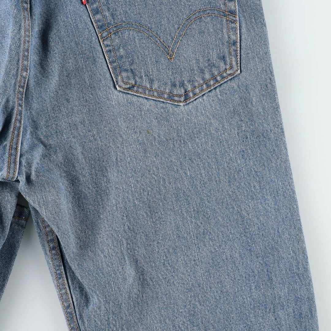 Levi's 505 tapered denim pants for men, size w36 cotton blue type Vintage Second Hand