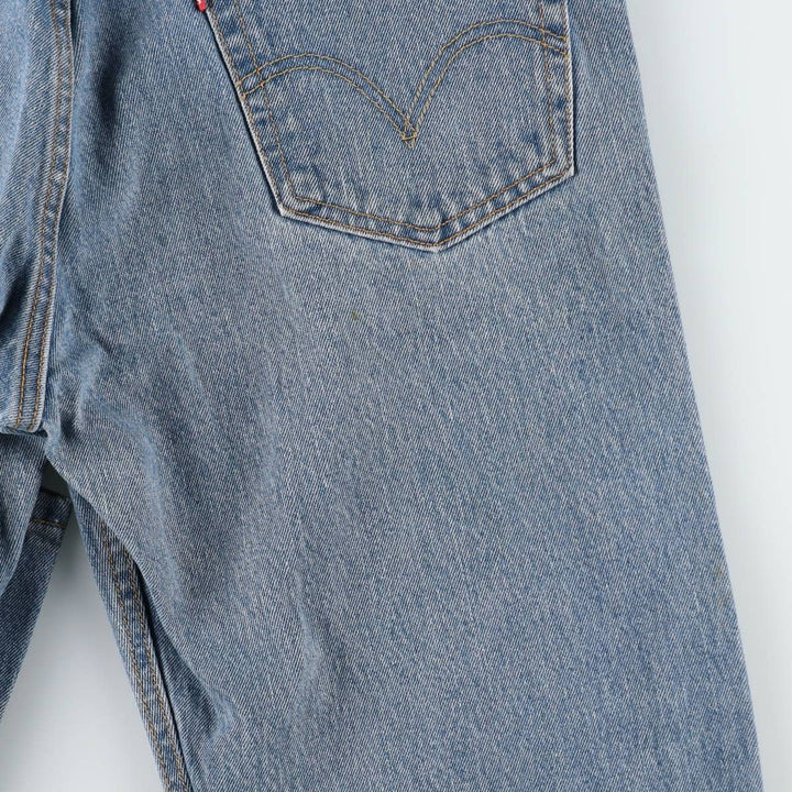 Levi's 505 tapered denim pants for men, size w36 cotton blue type Vintage Second Hand