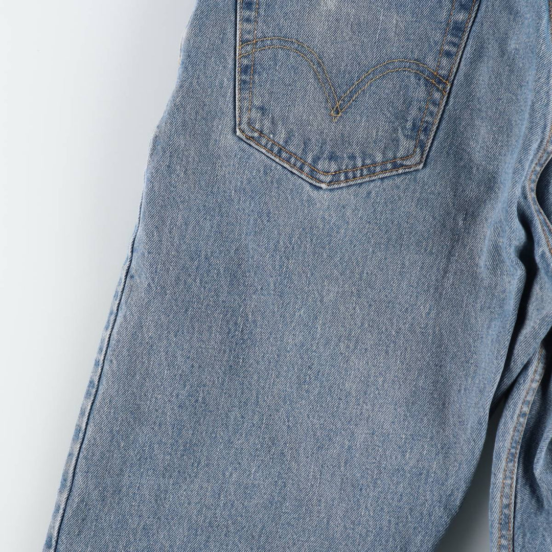 Levi's 505 tapered denim pants for men, size w36 cotton blue type Vintage Second Hand