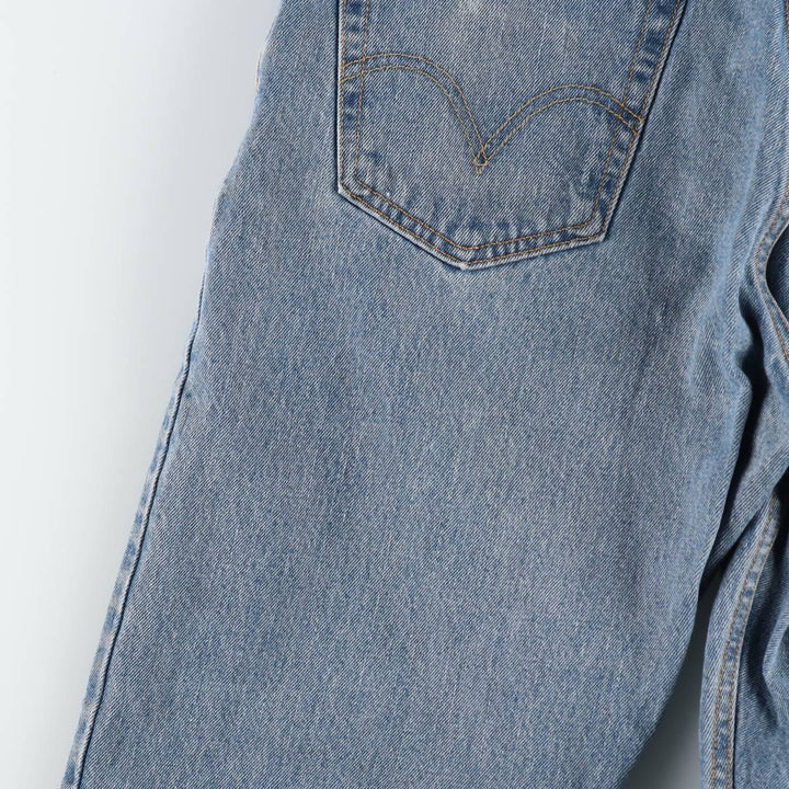 Levi's 505 tapered denim pants for men, size w36 cotton blue type Vintage Second Hand