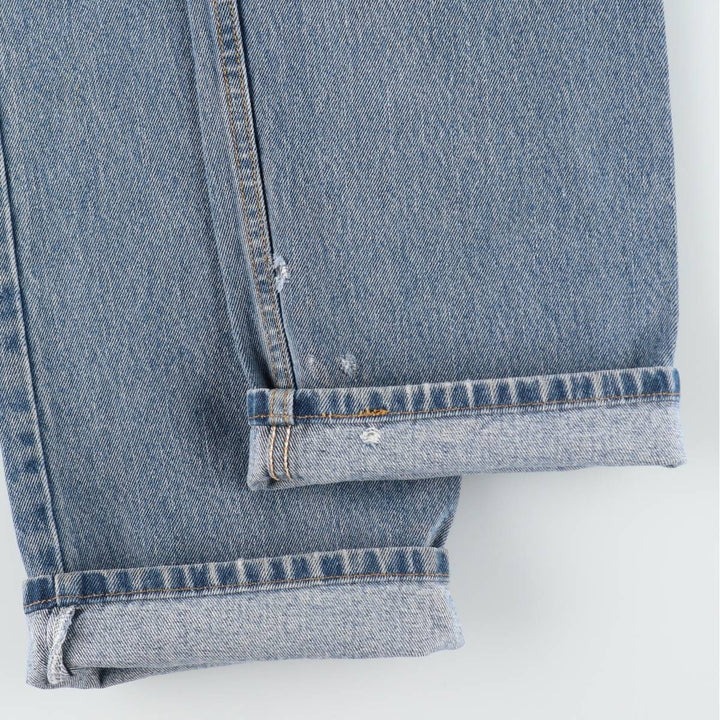 Levi's 505 tapered denim pants for men, size w36 cotton blue type Vintage Second Hand