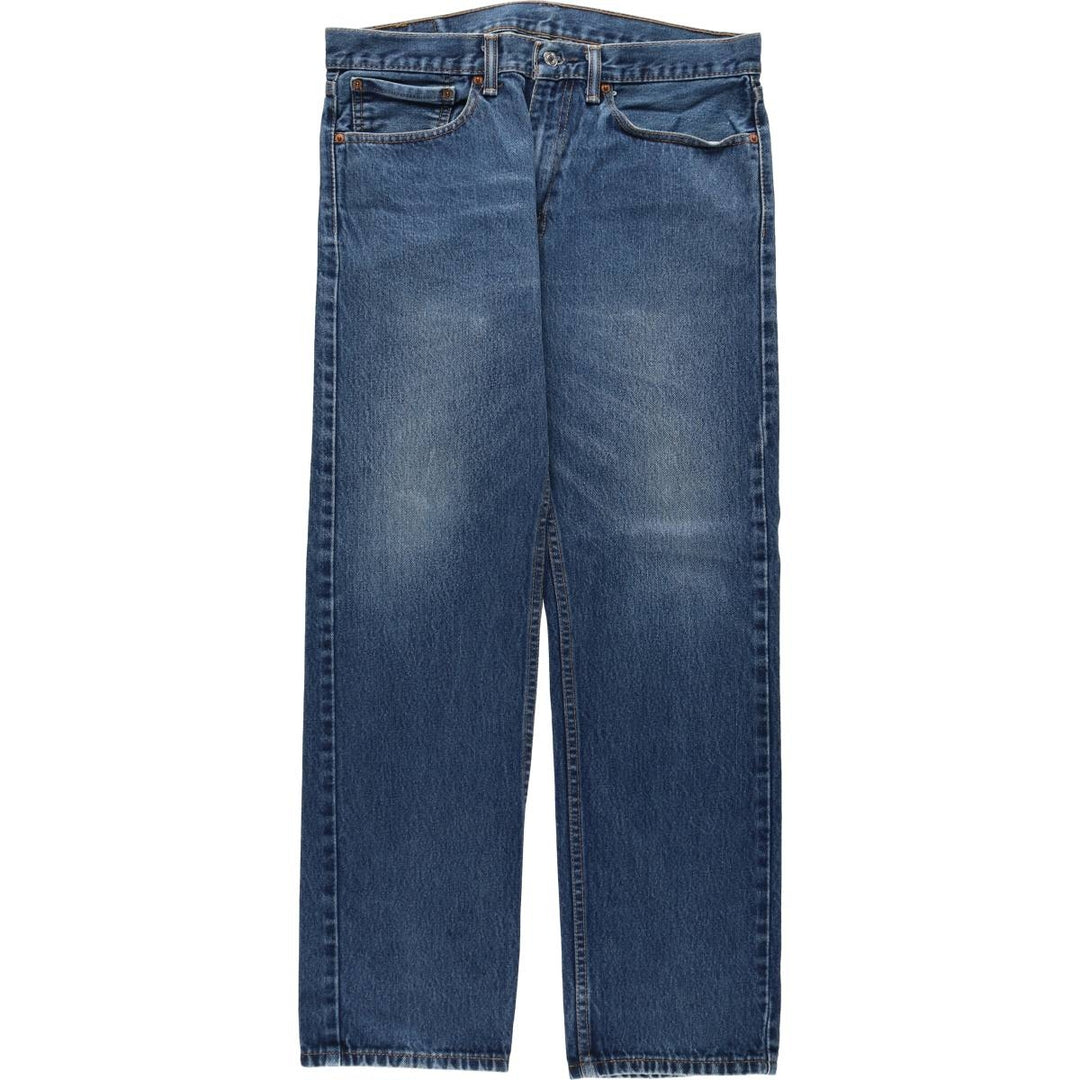 Levi's 505 Tapered Denim Pants, Men's W35 (approx.), Zipper Fly cotton blue type Vintage Second Hand