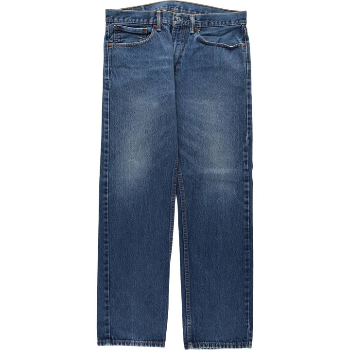 Levi's 505 Tapered Denim Pants, Men's W35 (approx.), Zipper Fly cotton blue type Vintage Second Hand