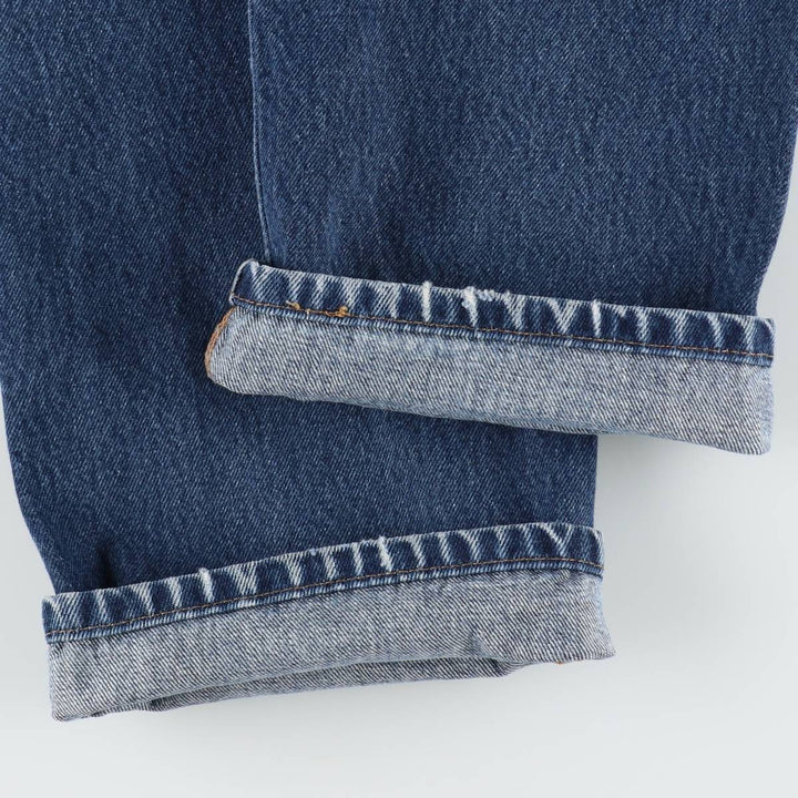 Levi's 505 Tapered Denim Pants, Men's W35 (approx.), Zipper Fly cotton blue type Vintage Second Hand