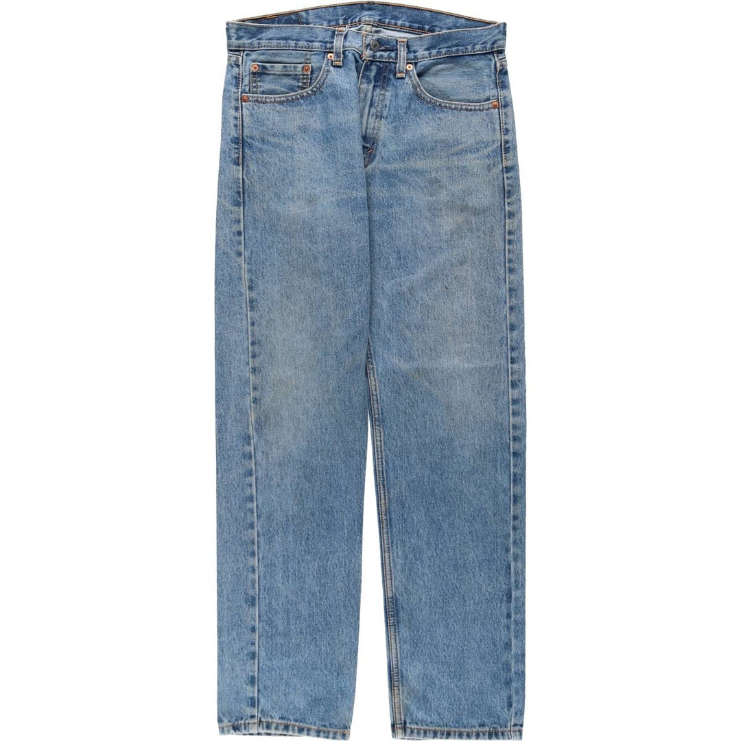 Levi's 505 tapered denim pants for men, size W33 cotton blue type Vintage Second Hand