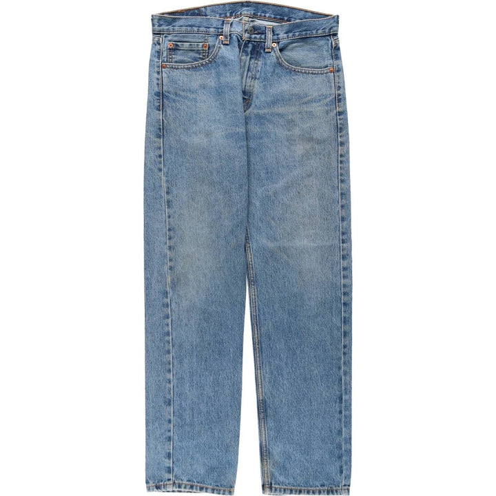 Levi's 505 tapered denim pants for men, size W33 cotton blue type Vintage Second Hand