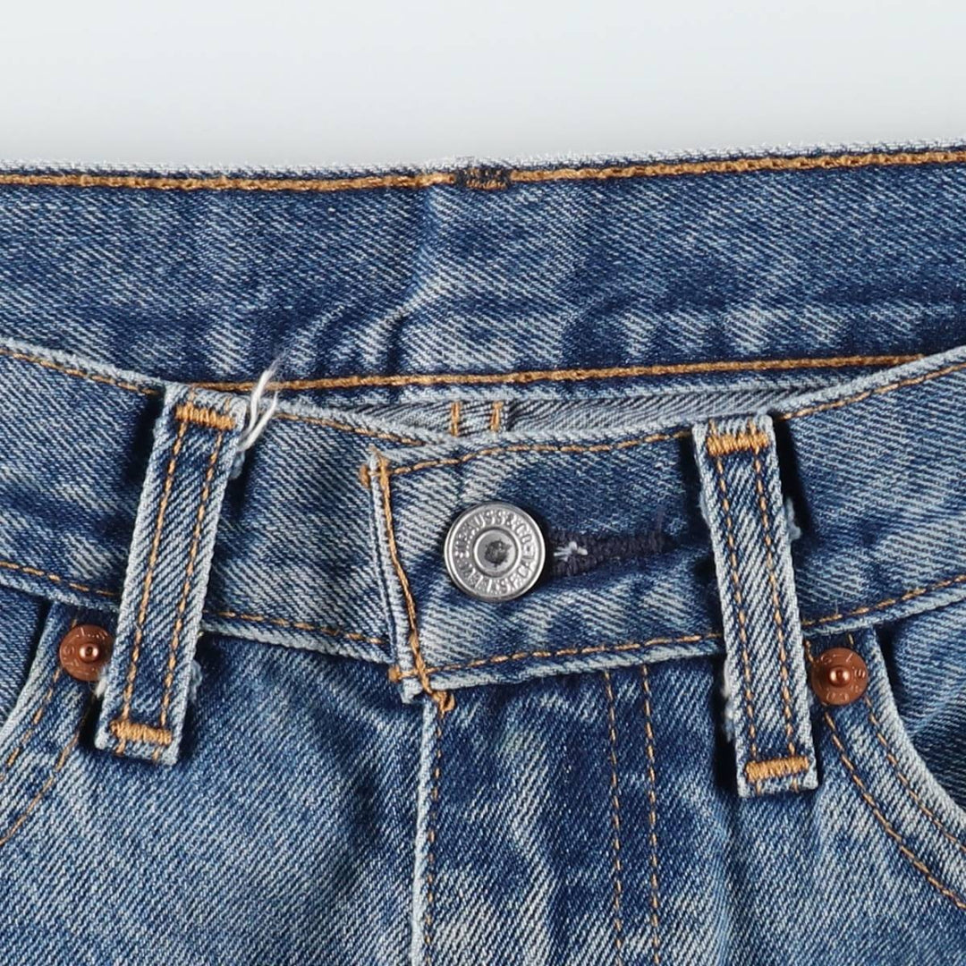 Levi's 505 tapered denim pants for men, size W33 cotton blue type Vintage Second Hand