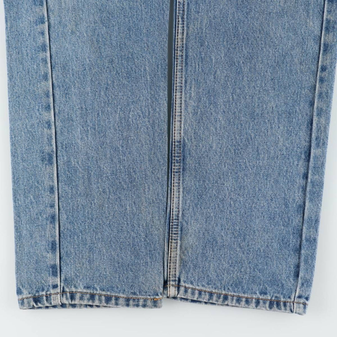 Levi's 505 tapered denim pants for men, size W33 cotton blue type Vintage Second Hand