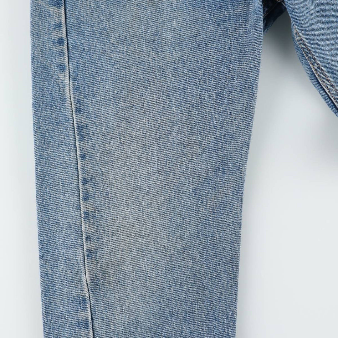 Levi's 505 tapered denim pants for men, size W33 cotton blue type Vintage Second Hand