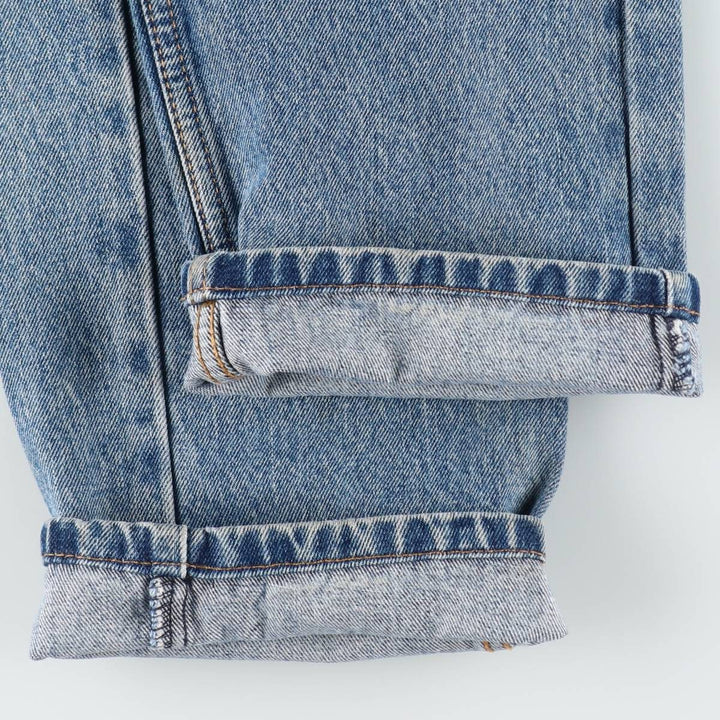 Levi's 505 tapered denim pants for men, size W33 cotton blue type Vintage Second Hand