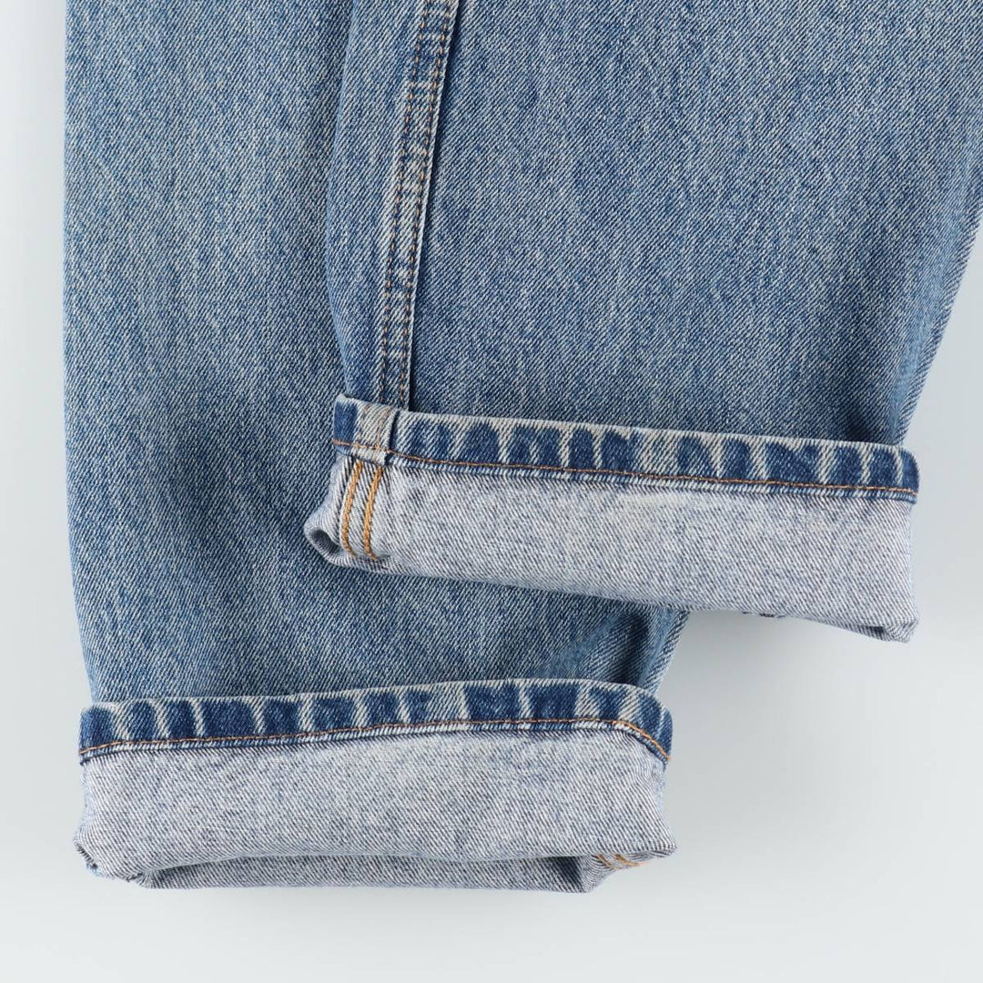 Levi's 505 tapered denim pants for men, size W33 cotton blue type Vintage Second Hand