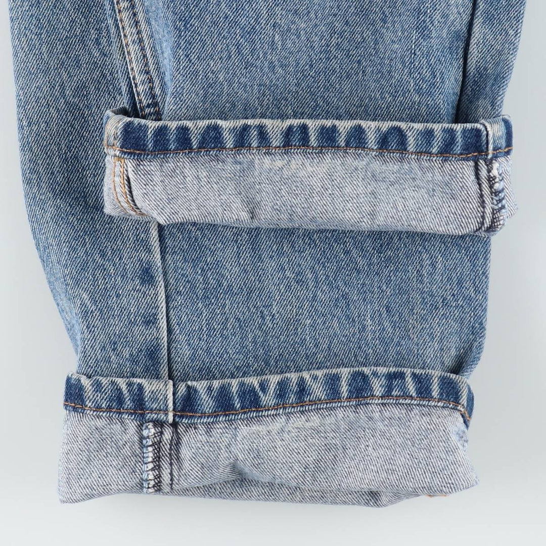 Levi's 505 tapered denim pants for men, size W33 cotton blue type Vintage Second Hand