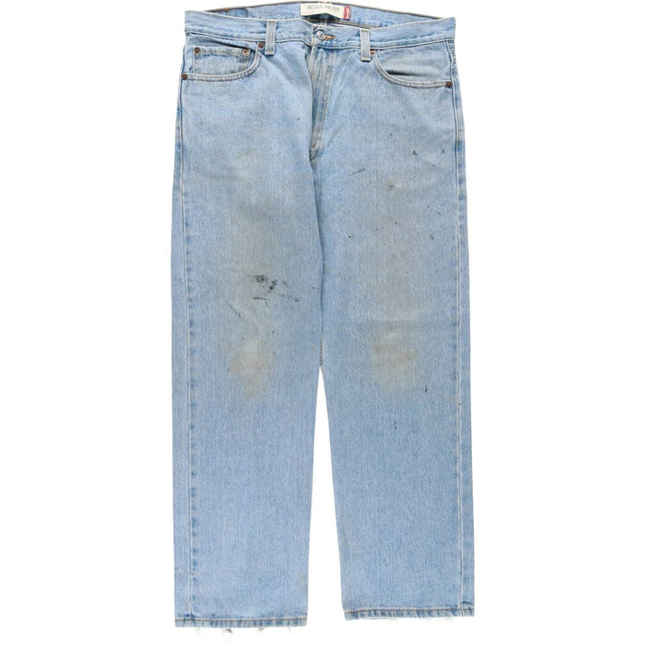 Levi's 505 REGULAR FIT tapered denim pants for men, size w37 cotton blue type Vintage Second Hand