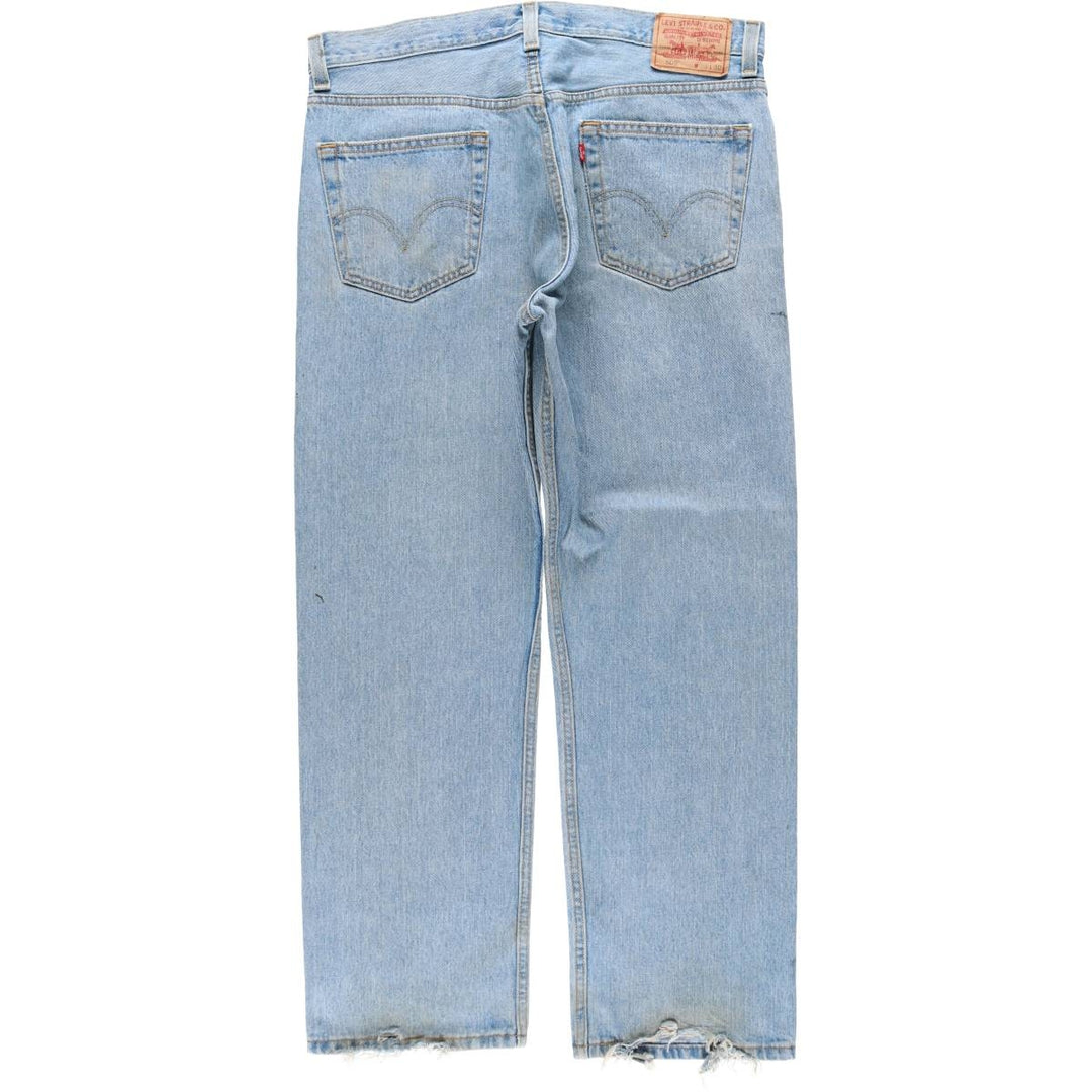 Levi's 505 REGULAR FIT tapered denim pants for men, size w37 cotton blue type Vintage Second Hand