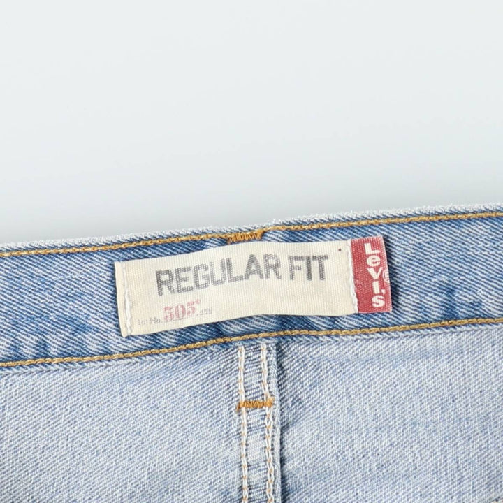 Levi's 505 REGULAR FIT tapered denim pants for men, size w37 cotton blue type Vintage Second Hand
