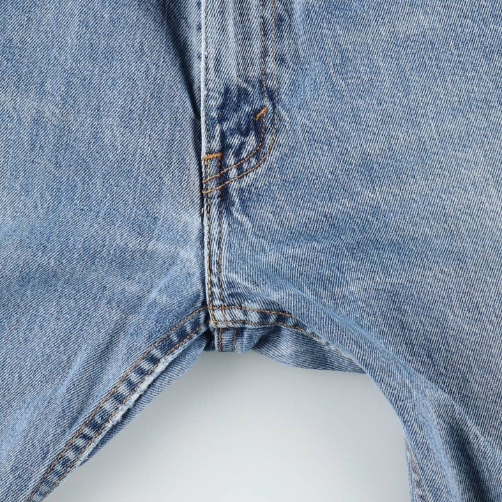 Levi's 505 tapered denim pants for men, size W34 cotton blue type Vintage Second Hand