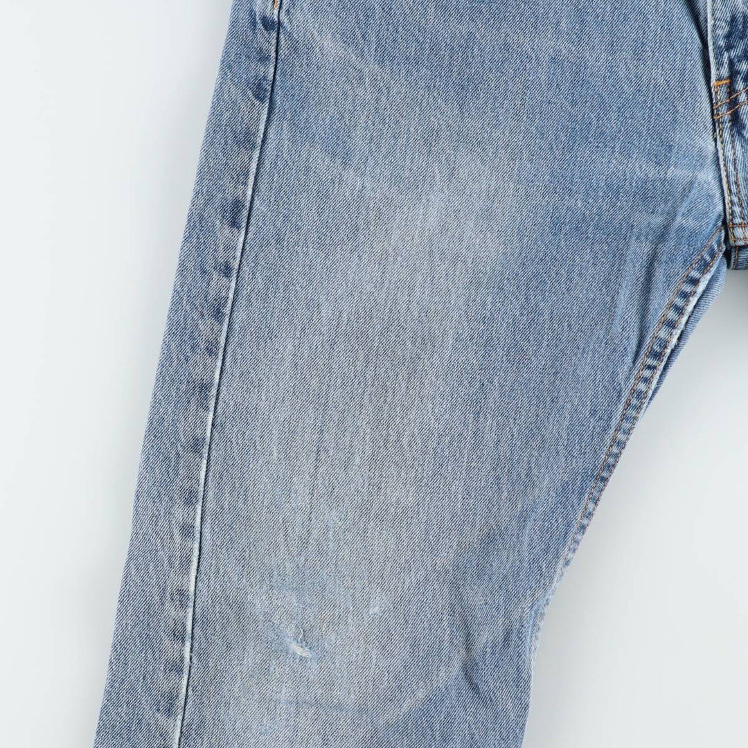 Levi's 505 tapered denim pants for men, size W34 cotton blue type Vintage Second Hand