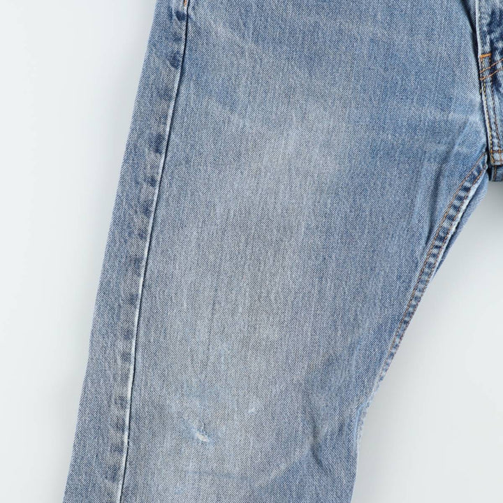 Levi's 505 tapered denim pants for men, size W34 cotton blue type Vintage Second Hand